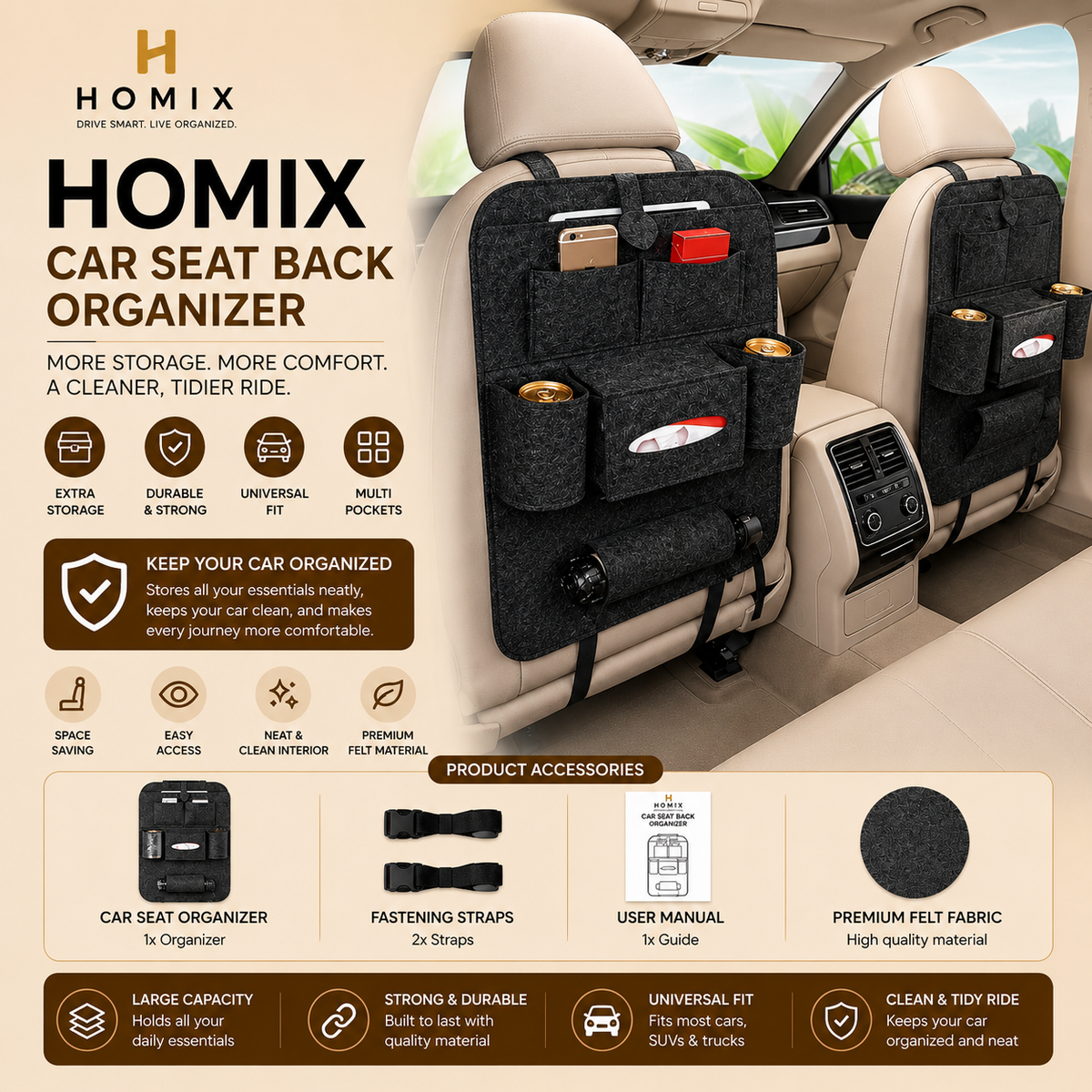 Car Seat Organizer