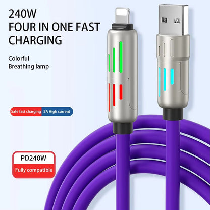 240W 4-in-1 Super Fast Charging Cable