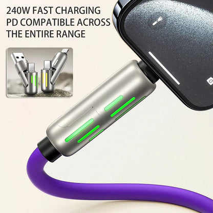 240W 4-in-1 Super Fast Charging Cable