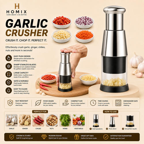 Garlic Crusher Onion Chopper