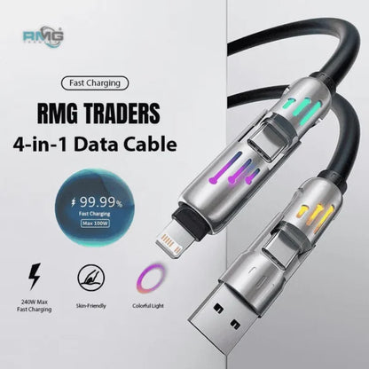 240W 4-in-1 Super Fast Charging Cable