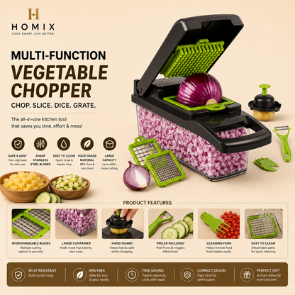 Vegetable Cutter Chopper and Slicer