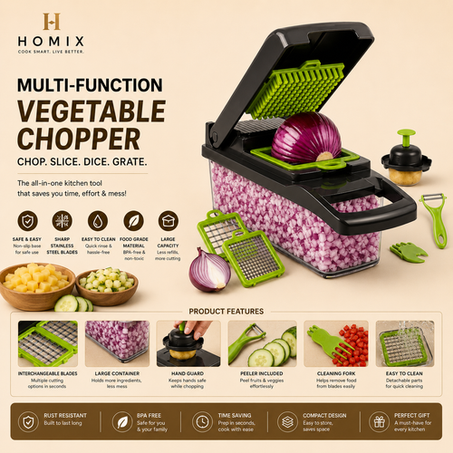 Vegetable Cutter Chopper and Slicer