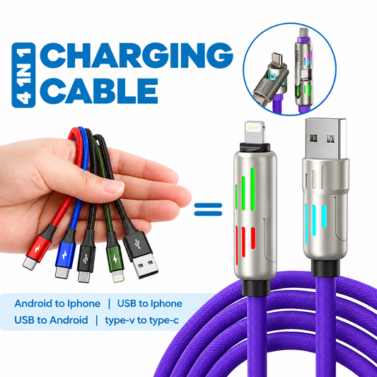 240W 4-in-1 Super Fast Charging Cable