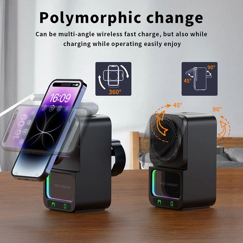 Bluetooth Speaker 3-in-1 Wireless Charger