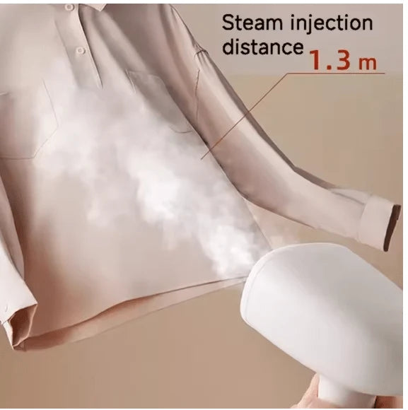 HOMIX Portable Handheld Garment Steamer – 108° Foldable Fast Heat Fabric Steamer for Home & Travel